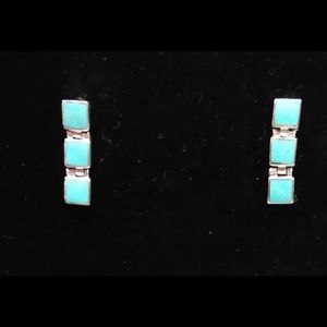 Vintage Native American Turquoise/Silver Earrings